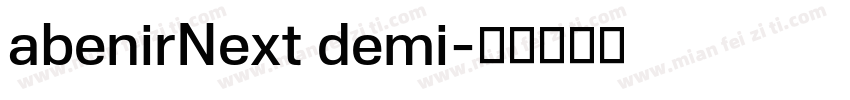 abenirNext demi字体转换